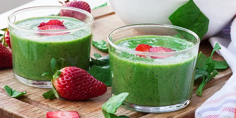 Receta de Smoothie de Fresas y Moringa Bio amoseeds especialita en superalimentos bio