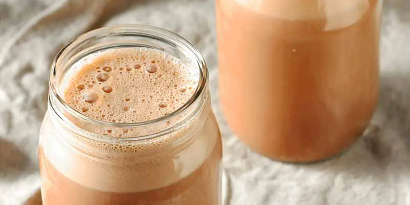 Receta de Frappé de Cacao Bio sin azúcar amoseeds especialita en superalimentos bio