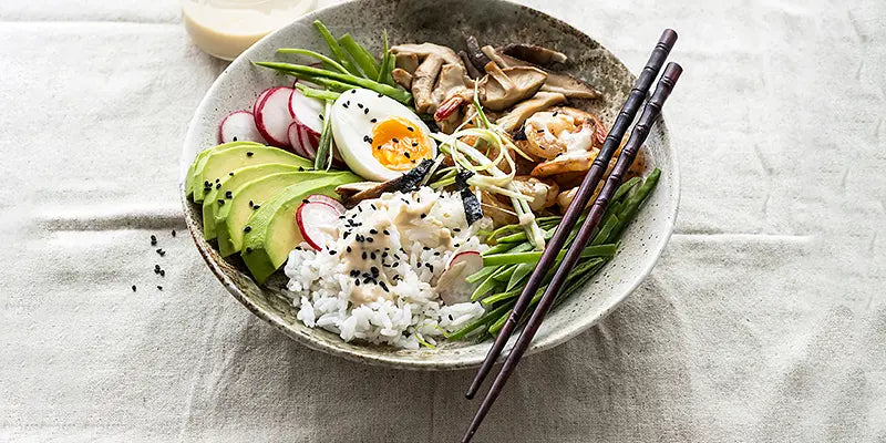 Receta de Poke Bowl con Semillas de Comino Negro Bio amoseeds especialita en superalimentos bio