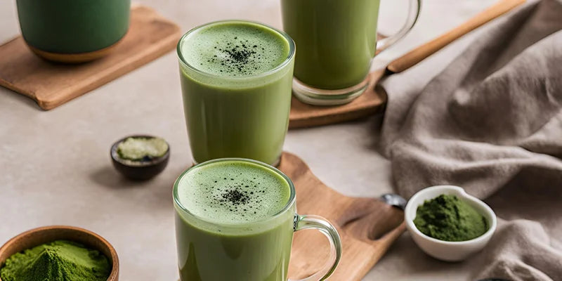 receta matcha latte espirulina Amoseeds especialista en superalimentos Bio