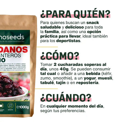 Uso Arandanos Rojos 1kg Bio - amoseeds specialiste des super aliments bio