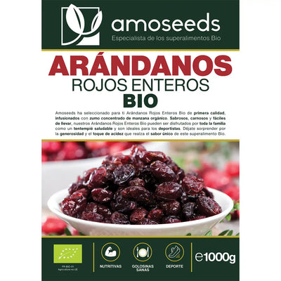 Arandanos rojos bio amoseeds especialista de los superalimentos bio
