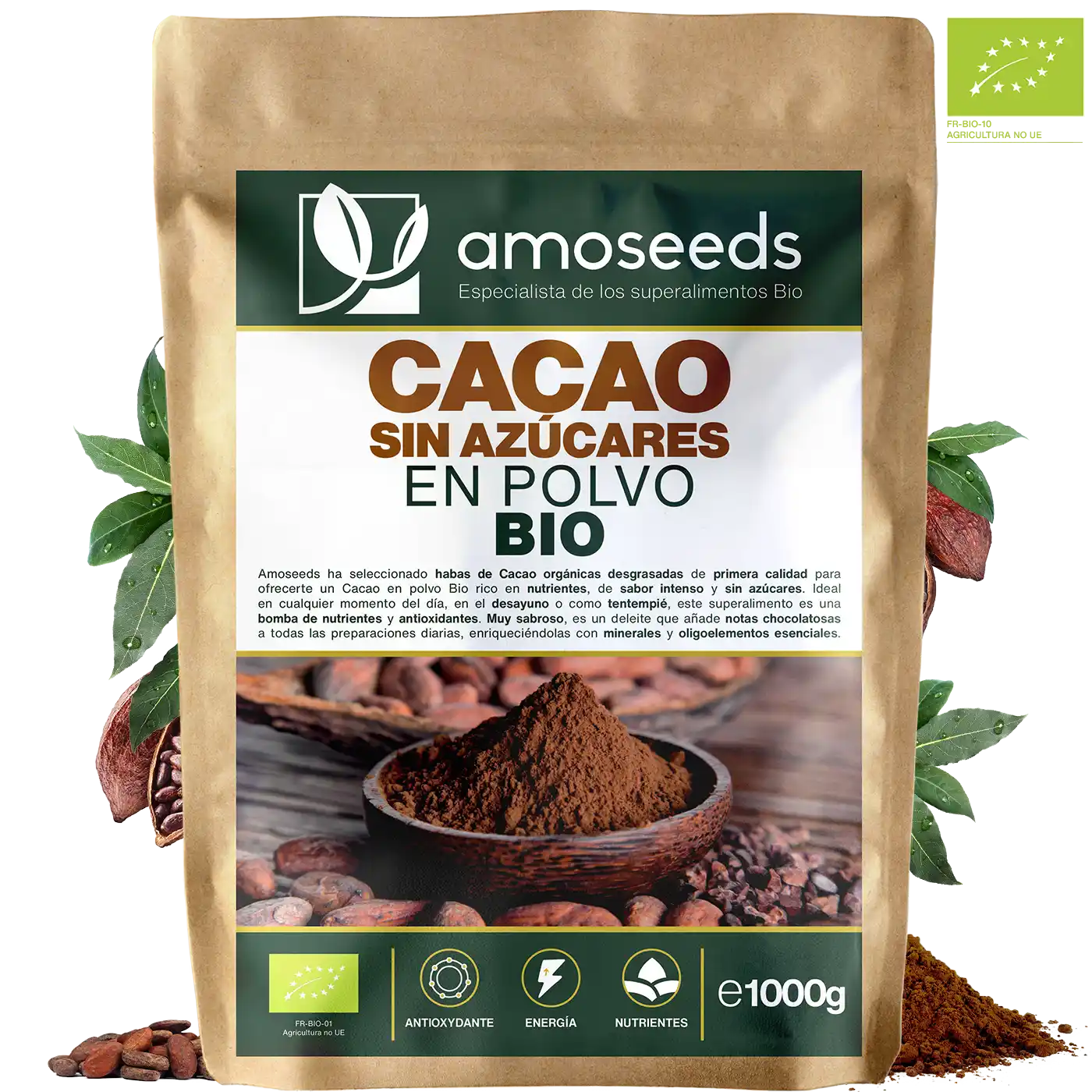 Cacao bio sin azucares amoseeds especialista de los superalimentos bio