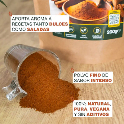 Canela de Ceilán en polvo Bio - amoseeds especialista de los superalimentos bio