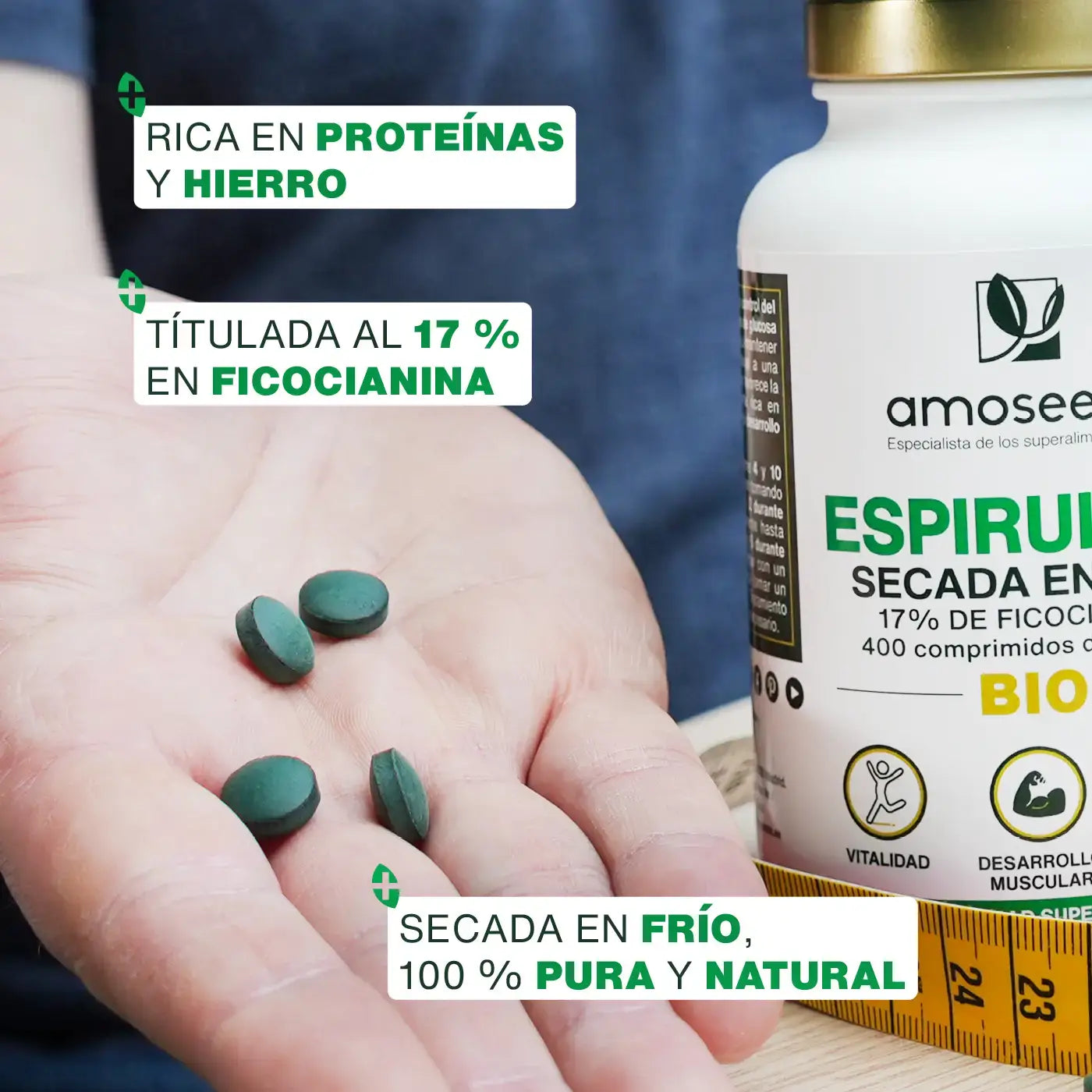 calidad Espirulina Bio - amoseeds especialista de los superalimentos bio