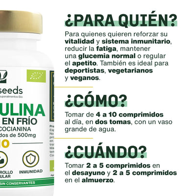 Uso Espirulina Bio - amoseeds especialista de los superalimentos bio