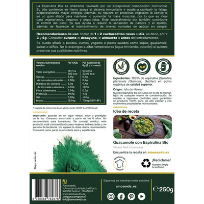 Espirulina en polvo Bio 250G