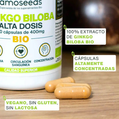 Calidad Ginkgo Biloba Bio - amoseeds especialista superalimentos bi