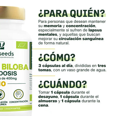 Uso Ginkgo Biloba Bio - amoseeds especialista superalimentos bi