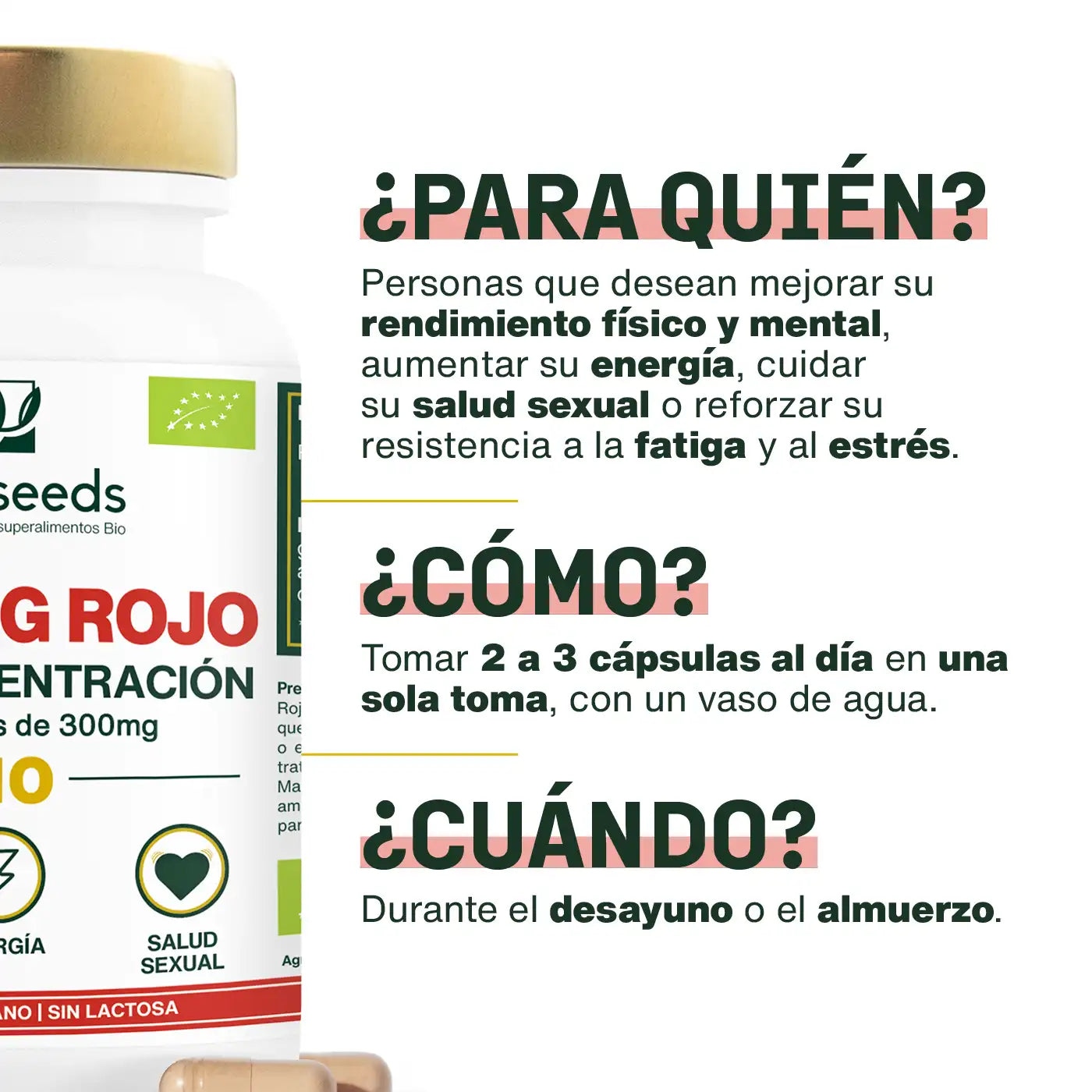Uso Ginseng Rojo Bio - amoseeds especialista superalimentos bio