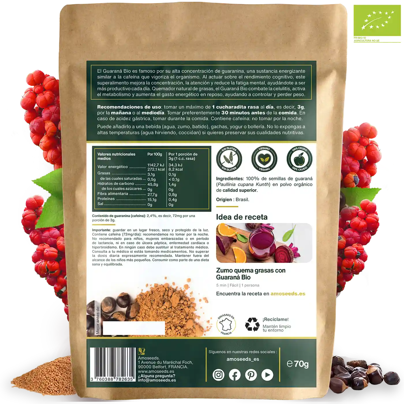Guarana Bio - amoseeds especialista superalimentos bio