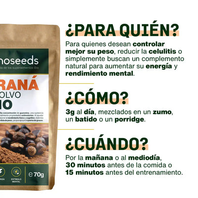 Uso Guarana Bio - amoseeds especialista superalimentos bio
