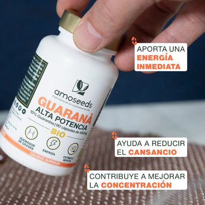 Guarana Bio - capsulas - amoseeds especialista de los superalimentos bio Beneficios