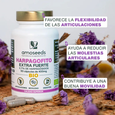 Beneficios Harpagofito Bio - amoseeds especialista de los superalimentos bio