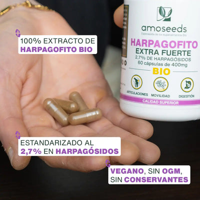 Calidad Harpagofito Bio - amoseeds especialista de los superalimentos bio
