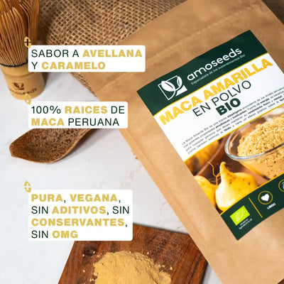 Calidad Maca Amarilla in polvere Bio - amoseeds especialista de los superalimentos bio