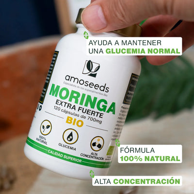 Beneficios Moringa Bio - capsulas - amoseeds especialista de los superalimentos bio