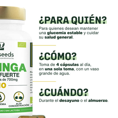 Uso Moringa Bio - capsulas - amoseeds especialista de los superalimentos bio