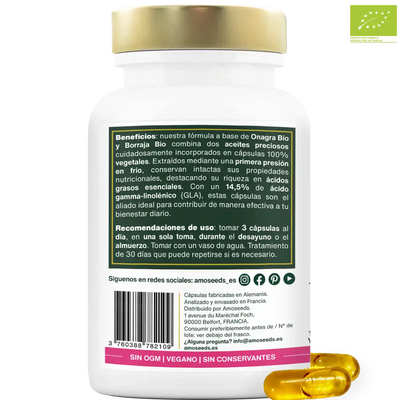 Onagra y Borraja Bio - amoseeds especialista de los superalimentos bio
