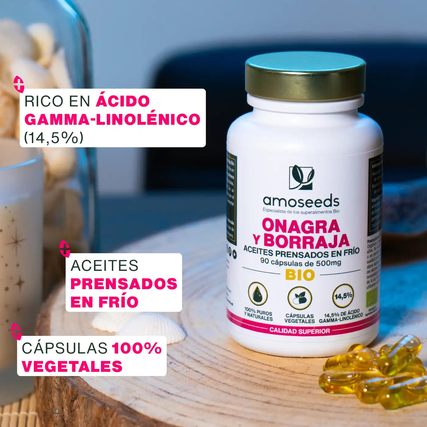 Onagra y Borraja Bio - amoseeds especialista de los superalimentos bio
