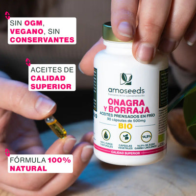 Onagra y Borraja Bio - amoseeds especialista de los superalimentos bio