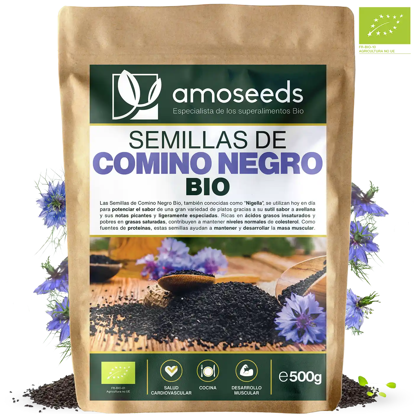 Semillas de comino negro bio amoseeds especialista de los superalimentos bio