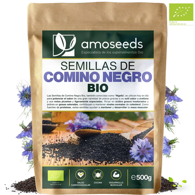 Semillas de comino negro bio amoseeds especialista de los superalimentos bio