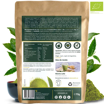 Té Matcha Premium Bio amoseeds especialista de los superalimentos bio